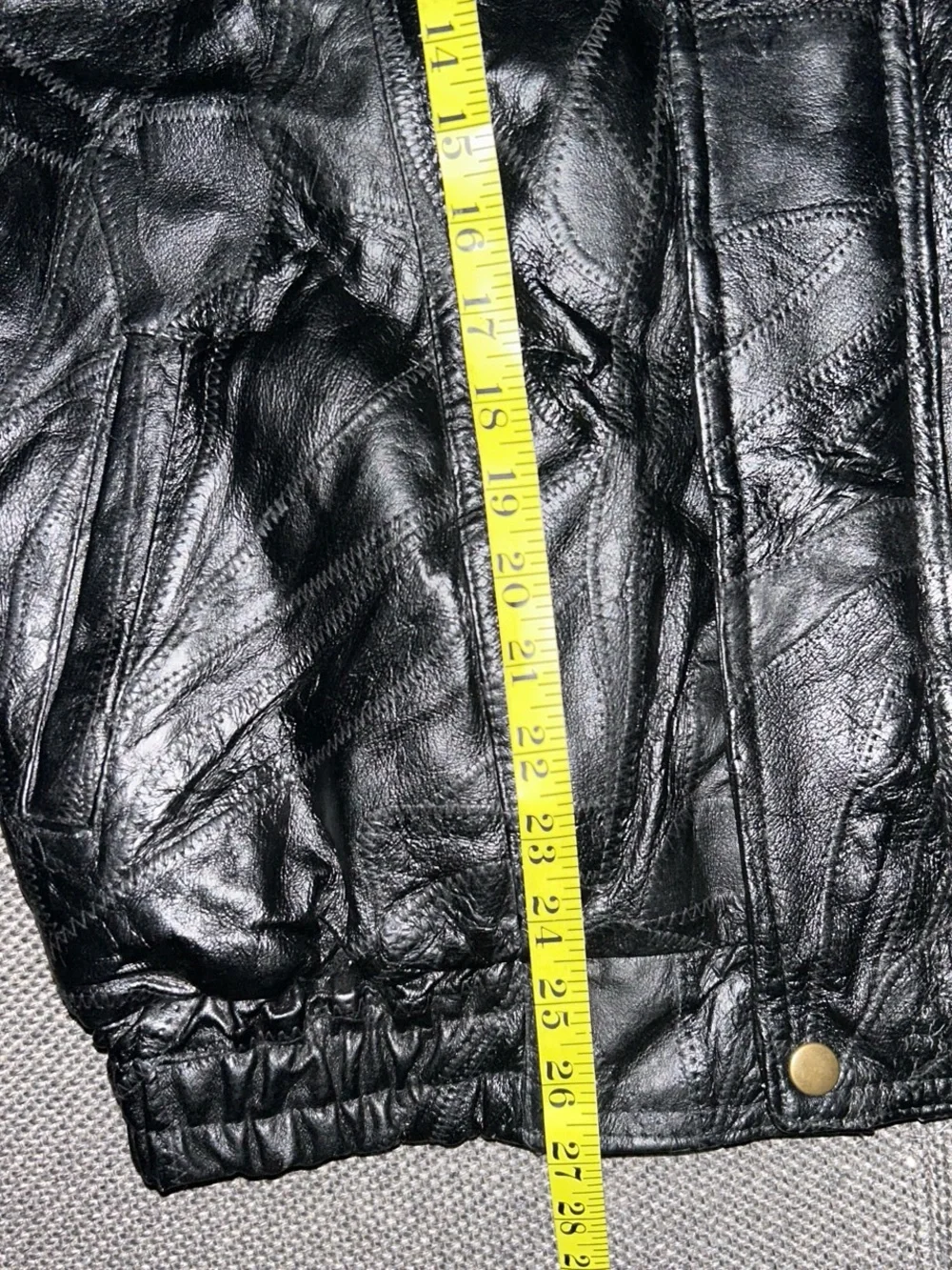 Rare 80s Black Bomber-Style Genuine Leather Jacket - Unbranded